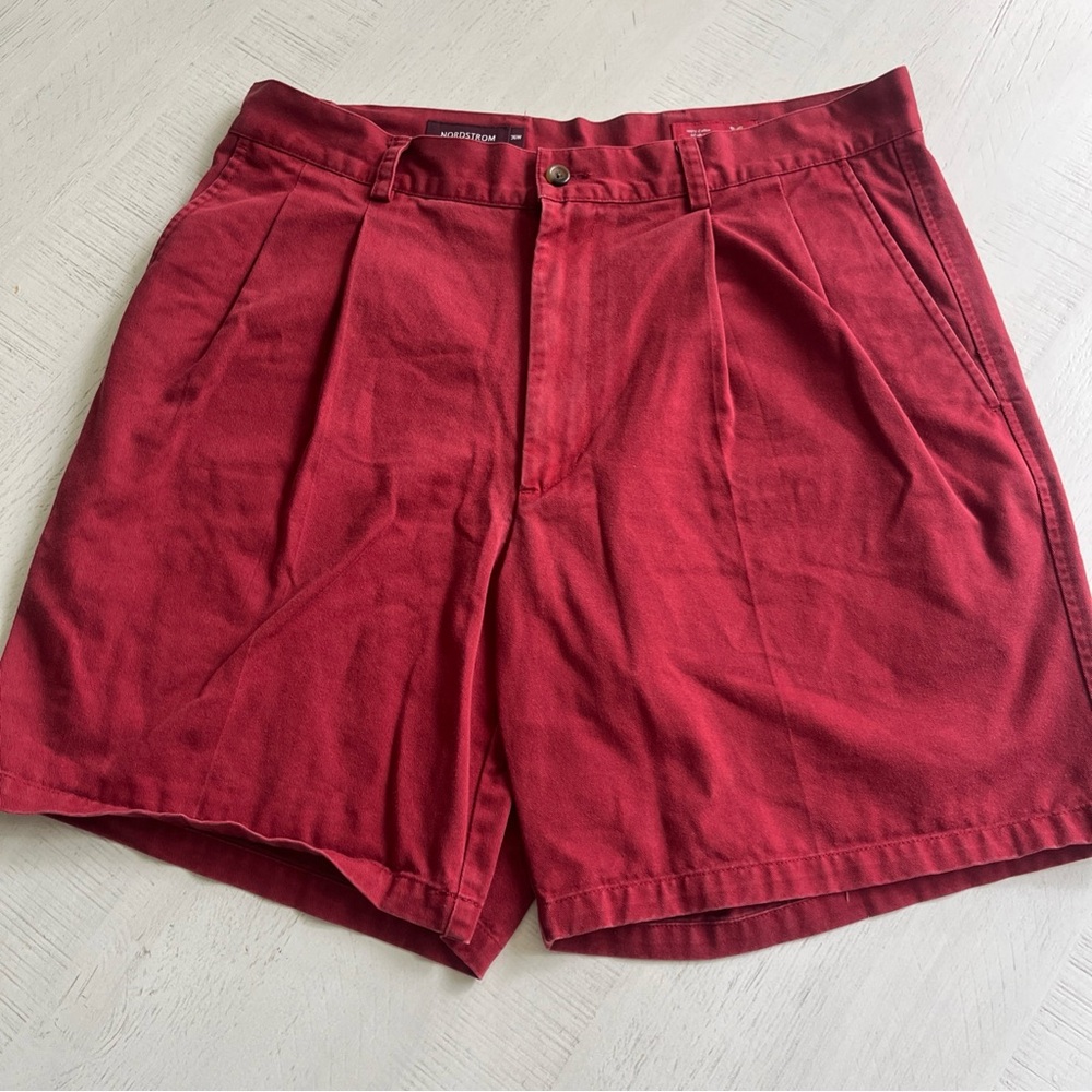 NORDSTROM Smartcare Pleated Shorts Men 36W Vintage 90s Y2k Preppy Cotton 36x9